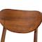Baxton Studio Damara Mid-Century Modern Grey Fabric and Walnut Brown Finished Wood 5-Piece Dining Set 183-11645-11644-Zoro - alternate 8